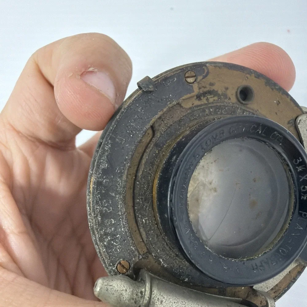 Bausch & Lomb f/8 6-3/4in Lens In Kodak Ball Bearing Shutter 1913 Vintage Parts